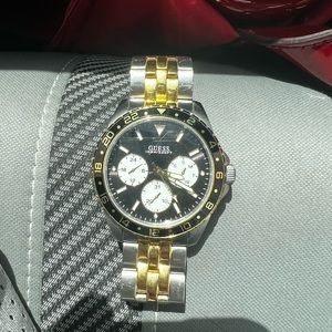 Guess Watch Two Tone Chronograph Used